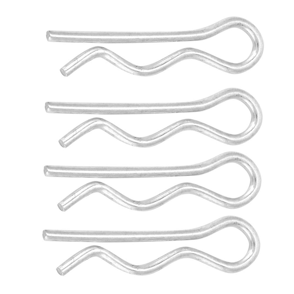 R Retaining Clips Mechanical Hitch Hair Spring Cotter Pins Zinc Plated Fixing Pin Fastener Tractor Clip(1.8*35mm30pcs)
