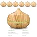 TONERONE 400ml Ultrasonic Aroma Essential Oil Diffuser Cool Mist Air Humidifier 4 Timers Setting 7 Color LED Light Changing & Auto Shut-off Function for Home Office Living Room Bedroom Spa Yellow