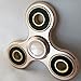 Metal Fidget Spinner (Gold) by Envolve - For focus, calm anxiety, and break nervous habits - Long spins 3-5 minutes (Gift Packaging)