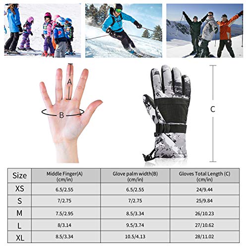 image for BOSONER Ski Snowboard Gloves Waterproof Winter Warm Gloves, Unisex You