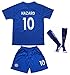 2017/2018 Chelsea Home #10 HAZARD Football Futbol Soccer Kids Jersey Shorts Socks Set Youth Sizes (12-13 YEARS)