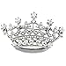 Princess Crown Tiara Brooch Pin Wedding Bridesmaid Clear Rhinestones Jewelry