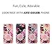 LUOLNH Slim Shockproof Clear Floral Pattern Soft Flexible TPU Back Cover Case Compatible with iPhone 7 Plus/8 Plus -Purple Rose