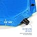 Camp Solutions Lightweight Sleeping Pad - Self Inflating Camping Pad with Built in Pillow for Camping, Hiking and Backpacking (Blue)