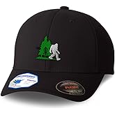 Flexfit Cap for Men & Women Embroidered Disc Golf, Tree and Yeti Embroidery Flexfit Hats Baseball Caps