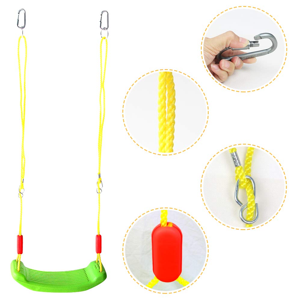 yoptote Ersatzschaukel für den Garten, für Kinder im Freien, Seilschaukel ist verstellbar, leicht, Gartenspielzeug für Mädchen und Jungen ab 3 Jahren