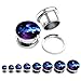 PiercingJ 6pcs 6G-5/8 Stainless Steel Solar System Galaxy Universe Screw Tunnels Ear Stretcher Plugs
