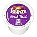 Folgers French Roast Coffee, Medium Dark Roast, K-Cup Pods for Keurig K-Cup Brewers, 12-Count (Pack of 6)