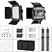 GVM 2 Pack Video Lighting Bi-Color LED Video Light Variable 2300K~6800K with Digital Readout for Studio Brightness of 10~100% Metal Housing for Video Photography Lighting Kit CRI97+ TLCI97 + 480bead