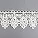 Yontree Floral Venise Lace Applique Sewing Trim Bridal Wedding Applique White 2 yards