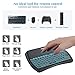 Mini Keyboard, Aerb 2019 Upgraded D8 Pro Mini Wireless Keyboard with Touch Pad Combo for Android Smart TV, PC, Xbox, RGB Backlit, Rechargeable Li-ion Battery