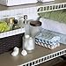 Duck Brand Solid Grip Easy Liner Shelf Liner For Wire Shelving, 20-Inch x 4-Feet, White