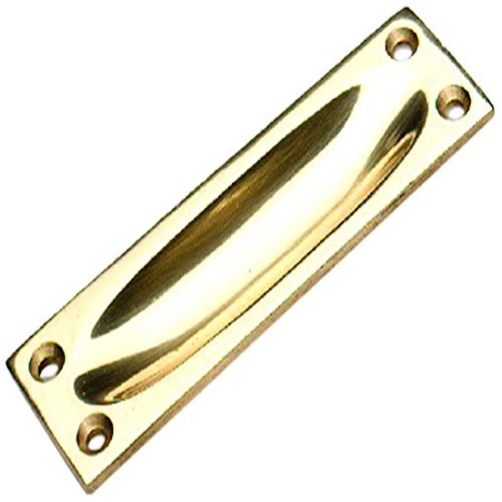 Merriway BH02594 Flush Pull - Solid Brass