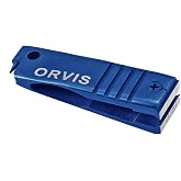 Orvis Flow Nipper Fly Fishing Line Cutter &ndash; Stainless Steel Nipper with Hook Eye Cleaner and Compact Design, Cobalt - OS