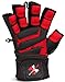 Crown Gear Weightlifting Gloves for Gym Fitness Crossfit Bodybuilding - Workout Weight Lifting Gloves for Men & Women - Dominator X Leather Crossfit Training Gloves Wrist Support Wraps (L)