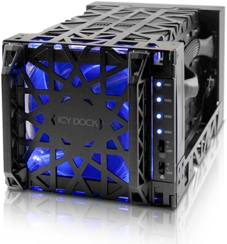 Icy Dock Black Vortex MB174U3S-4SB Carcasa de disco duro/SSD 3.5