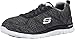 Skechers Sport Women's Flex Appeal -Pretty City Fashion Sneaker,Black/Grey,9 M US