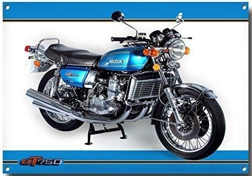 Suzuki GT750 Maui Blue quality metal sign