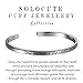 Cuff Bangle Bracelet Engraved