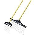 Standard Golf Garden Landscape Rake – 9” & 21" Head Garden Debris Rakes Combo | Elevate Your Outdoor Spaces with Precision and Efficiency | Ideal for Lawn and Garden Maintenance