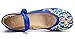 AvaCostume Women's Chinese Embroidery Casual Mary Jane Travel Walking Shoes Blue 39