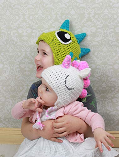 2 Crochet+Pattern+Unicorn+Dinosaur+Toddler