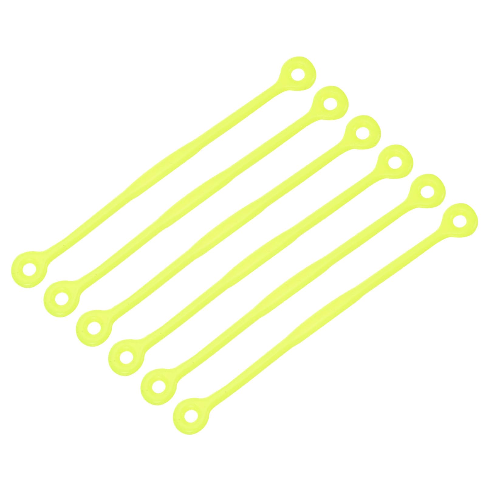 M METERXITY 6 Pack Tennis Dampener - Shock Absorber, Silicone Racquet String Damping, Apply to Tennis Racket (12cm, Yellow)