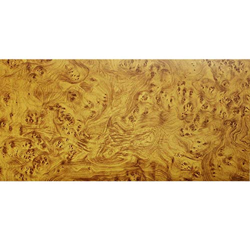 HOHOFILM High Gloss Wood Grain Textured Wrap Vinyl Sticker Wall Paper Film Decal Car Interior Furniture Office,124cmx30cm
