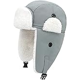 Sarfel Toddler Winter Hat Baby Winter Hat Waterproof Infant Kids Snow Hats Warm Fleece Toddler Trapper Hats Kids Beanie Cap