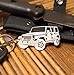 Wrenches & Bones Key Chain for Jeep Enthusiasts - Detailed JK/JKU/JL Stainless Steel Keychain for Jeep Wrangler Accessories Enthusiasts - Built (JKU)