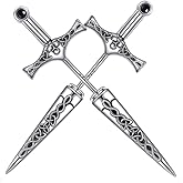 ZPMMPZ Cross Earrings 925 Sterling Silver Front and Back Earrings Viking Jewelry Gifts for Women Men