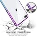 SALAWAT for iPhone 7 Plus Case, Clear iPhone 8 Plus Case Cute Anti Scratch Slim Phone Case Cover Reinforced TPU Bumper Shock Absorption Protective Case for iPhone 7/8 Plus (Blue Purple)