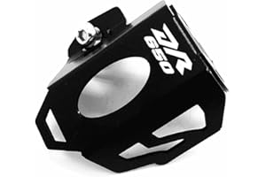 GYUKSIA Compatible with DR 650 DR-650 Rear Brake Pump Fluid Reservoir Guard Covce Protector (Black)