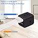 Travel Adapter, Goojodoq All-in-one Power Adapter 3-USB Port and 1-Type C, Advanced with LED Power Indicator, Travel Converter for US, UK, EU, AUX (Black) and Majority Countries and Areas