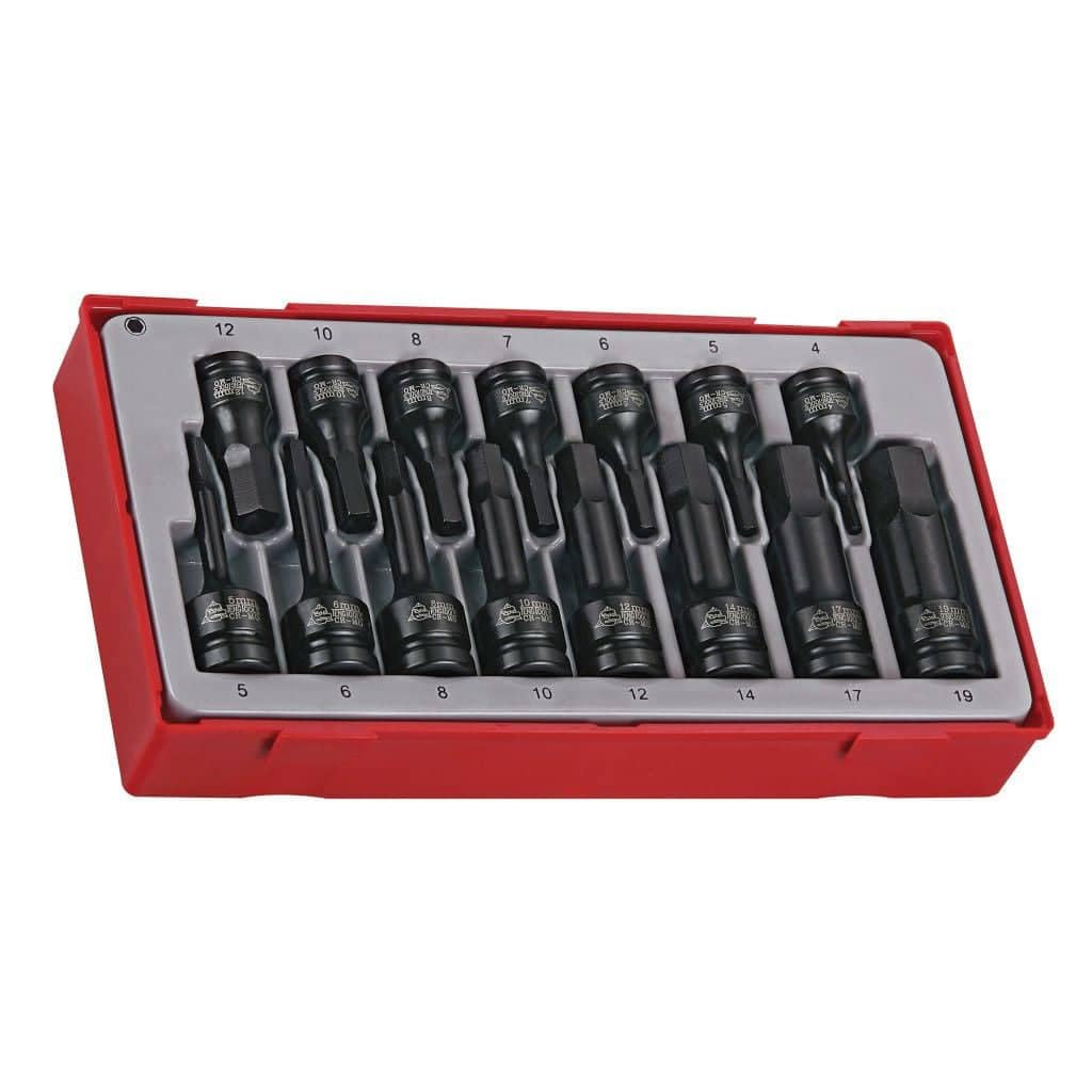Teng 15 Piece 3/8 and 1/2" Hex Impact Socket Bit Set TT9015HX Tool Control System