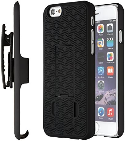 Moona MOO-iP6S-PLS-SHC Shell Holster Combo Case with KickStand & Belt Clip for iPhone 6S Plus