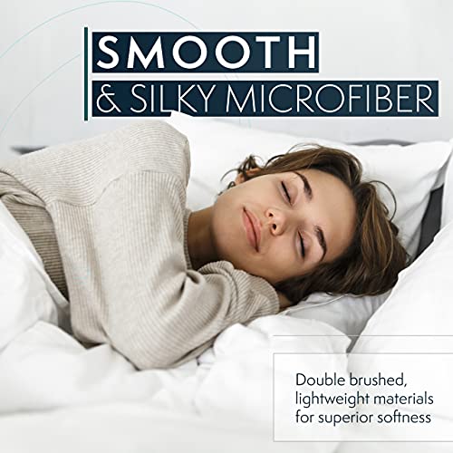 HC Collection Twin Bed Sheets Set Hotel Luxury, Lightweight, Soft