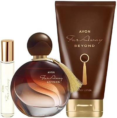 Avon Far Away Beyond Fragrance Set EDP 50ml Lotion 150ml Purse Spray 10ml