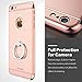 iPhone 6S case, Aonlink 3 in 1 Ultra Thin and Slim Design Kickstand Coated Premium Non Slip Surface Shockproof Metal for iPhone 6 (2014) and iPhone 6S (4.7'')(2015)-Rose Gold