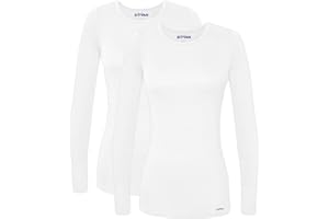 Sivvan Scrubs for Women - Long Sleeve Comfort Underscrub Tee 2-Pack