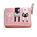 BlastCase Girl's Short Cute Cat Purse Buckle Zipper Cartoon Wallet, Small Clutch Handbag