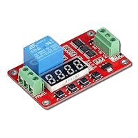 UCTRONICS DC 12V Programmable Multifunction Time Delay Relay Module with Segment LEDs Display & H/L Level Trigger for Smart Home, Automatic Control