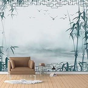 Wall Murals for Bedroom Beautiful Chinese Traditional Cultural Removable Wallpaper Peel and Stick Wall Stickers - 66x96 inches
