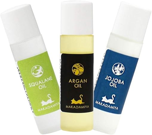 Amazon プレミアムトライアルセット アルガンオイル スクワランオイル 高精製ホホバオイル各10ml マカダミ屋 マカダミ屋 マッサージオイル