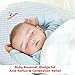 Baby Bassinet Wedge for Acid Reflux Relief Better Sleep Infant Incline Positioner Newborn Sleeping Pillow with Cotton Waterproof Removable Cover and 3 EBooks