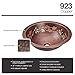 923 Single Bowl Copper Sink, Without Faucet