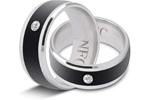 OUMIJ Smart Ring, NFC Multi-Function Smart Rings Magic Wearable Device Universal for Mobile Phone, Connecte to The Mobile Phone Function Operation and Sharing of Data(11in)