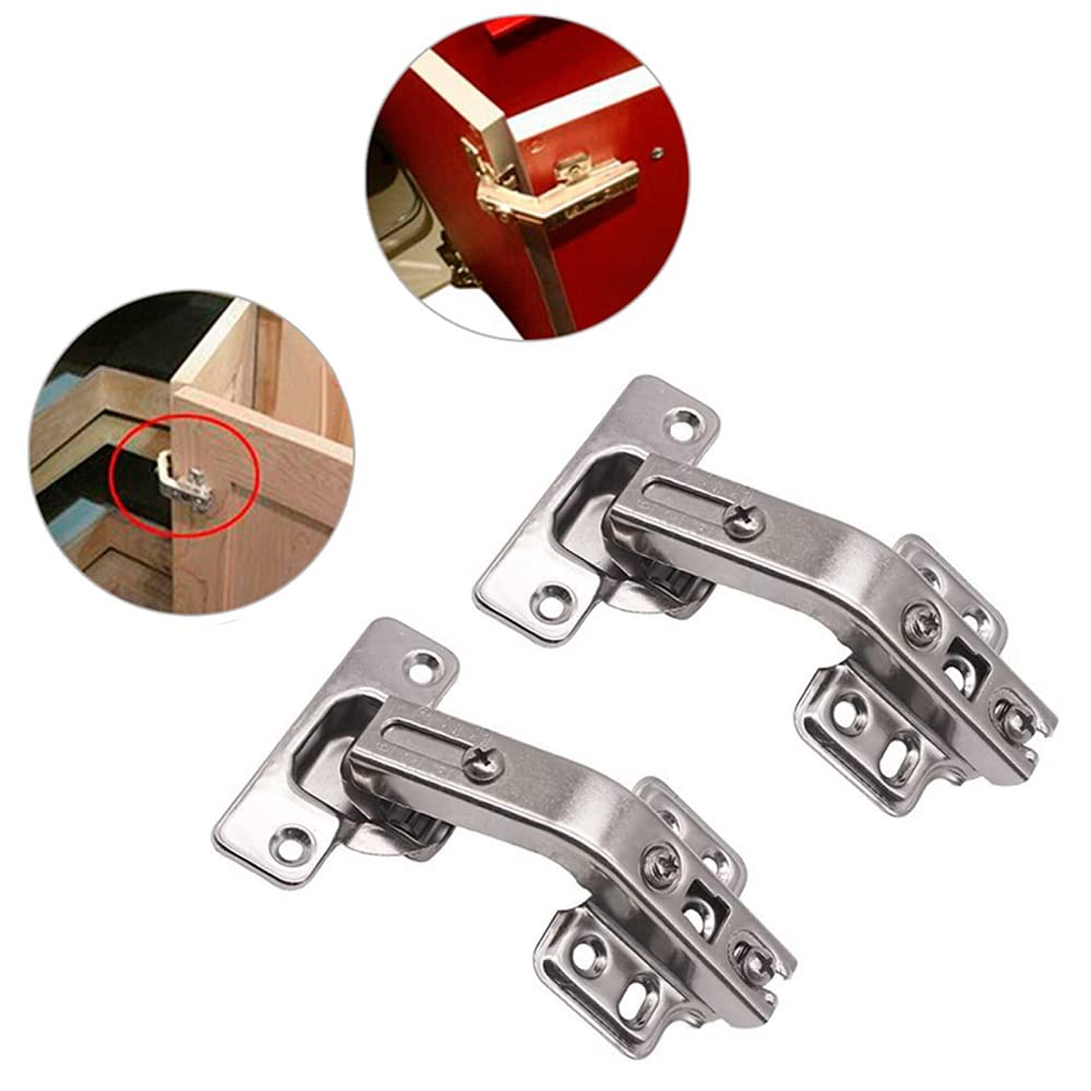 2pcs 135 Degree Angle Folding Cabinet Door Hinges Kitchen Bathroom Cabinet Furniture Hinges