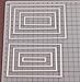 Mvchifay Cutting Dies Metal Stencils Scrapbooking Tool DIY Craft Carbon Steel Embossing Template for Paper Card Making (8 Pcs Rectangle)