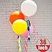 Giant balloons 36-Inch Round Balloons - 6 Pack Big Latex Lemon Yellow Balloons